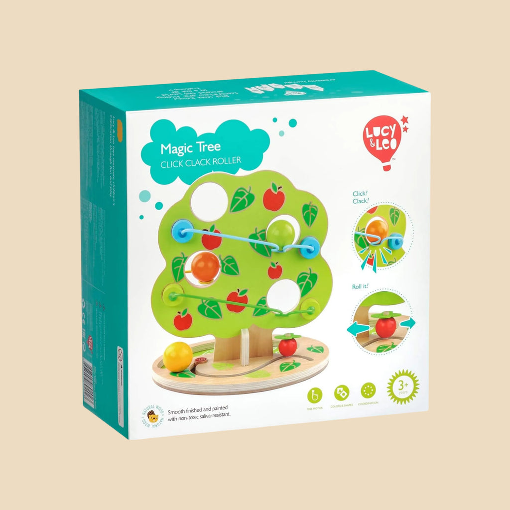 Дрвена Монтесори Играчка со Топки