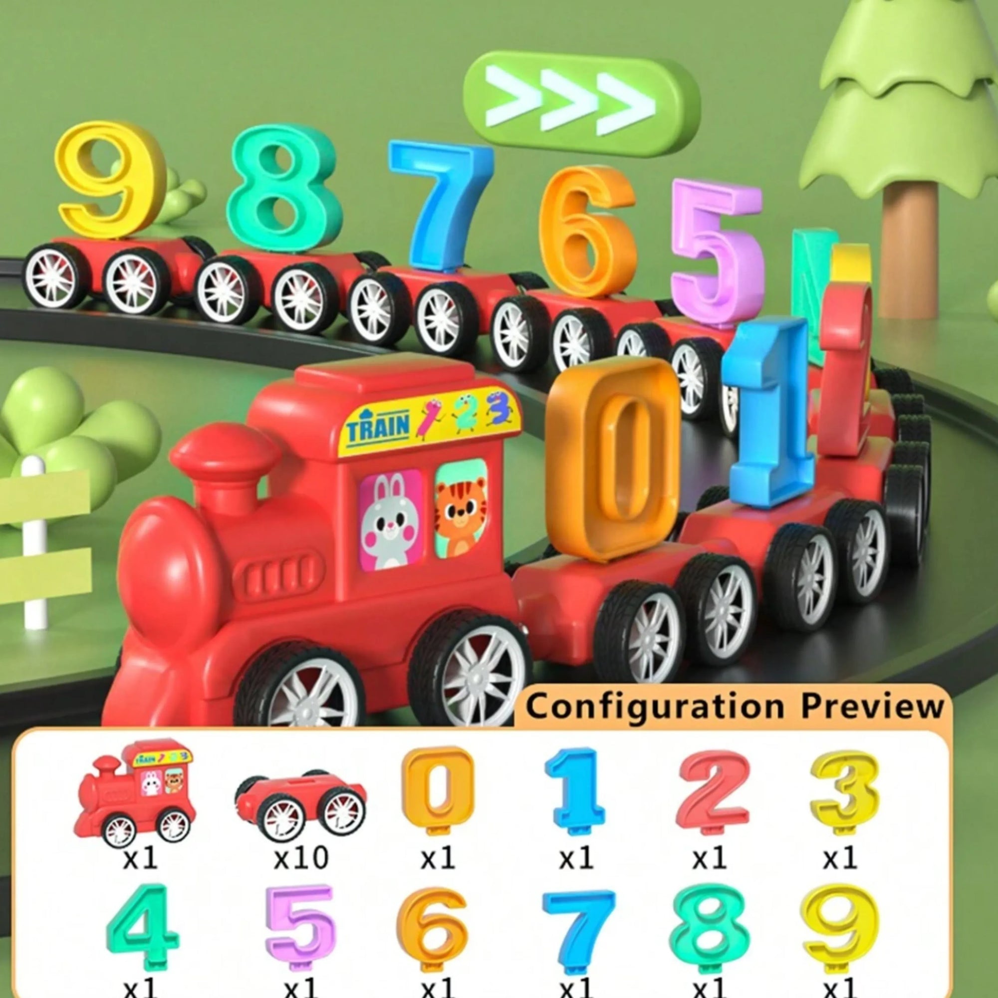 Магнетен Воз со Броеви