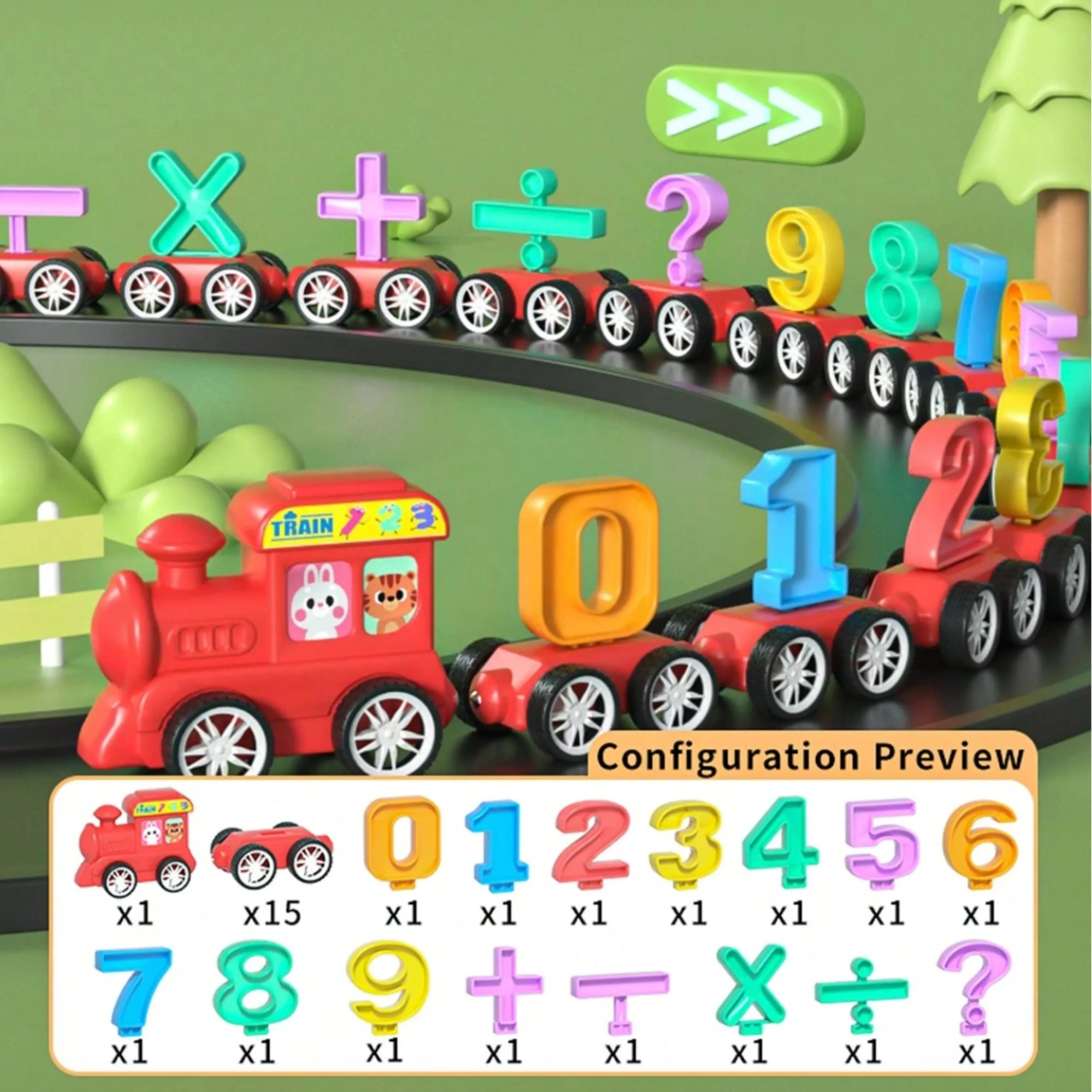 Магнетен Воз со Броеви