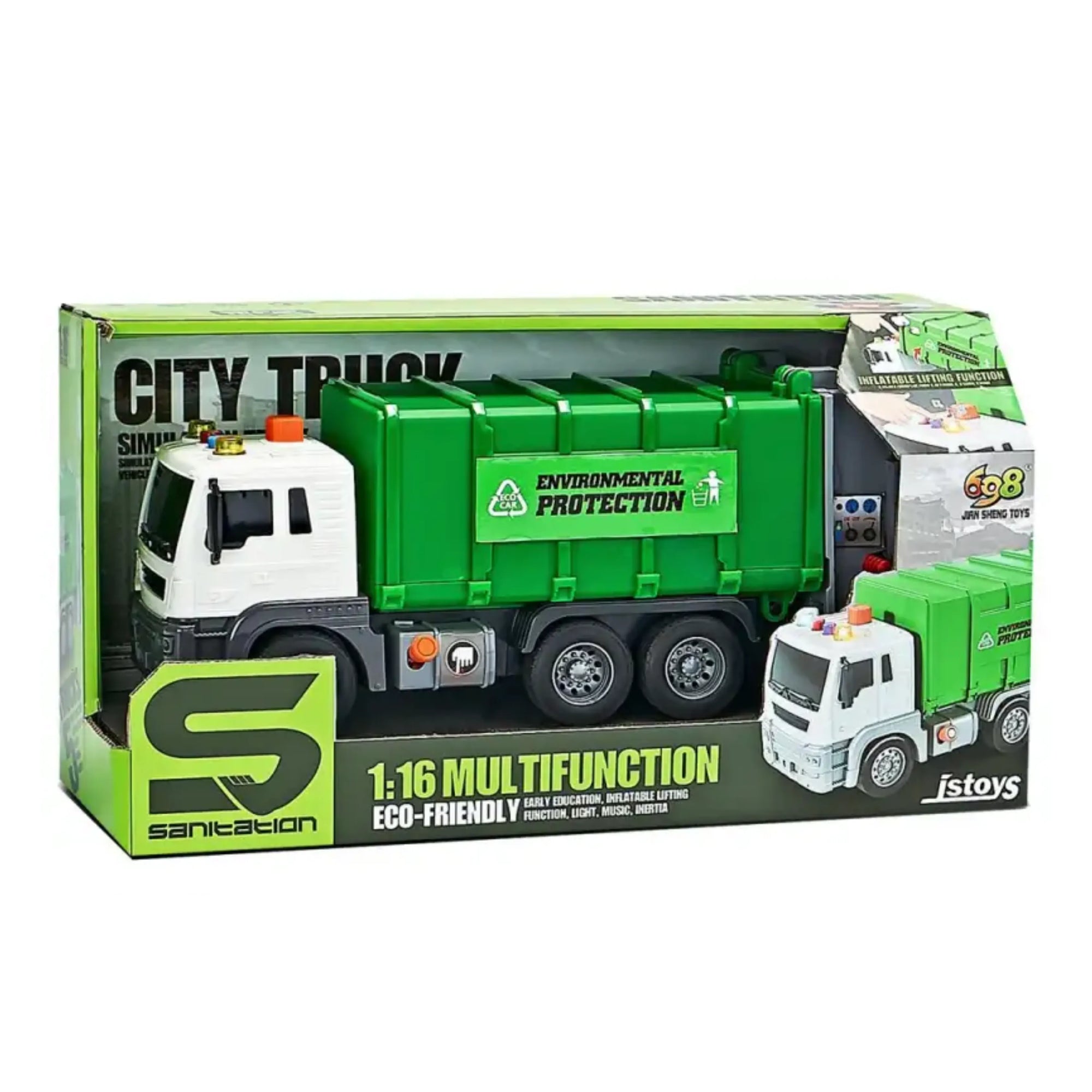 Камион за ѓубре со звуци и светло