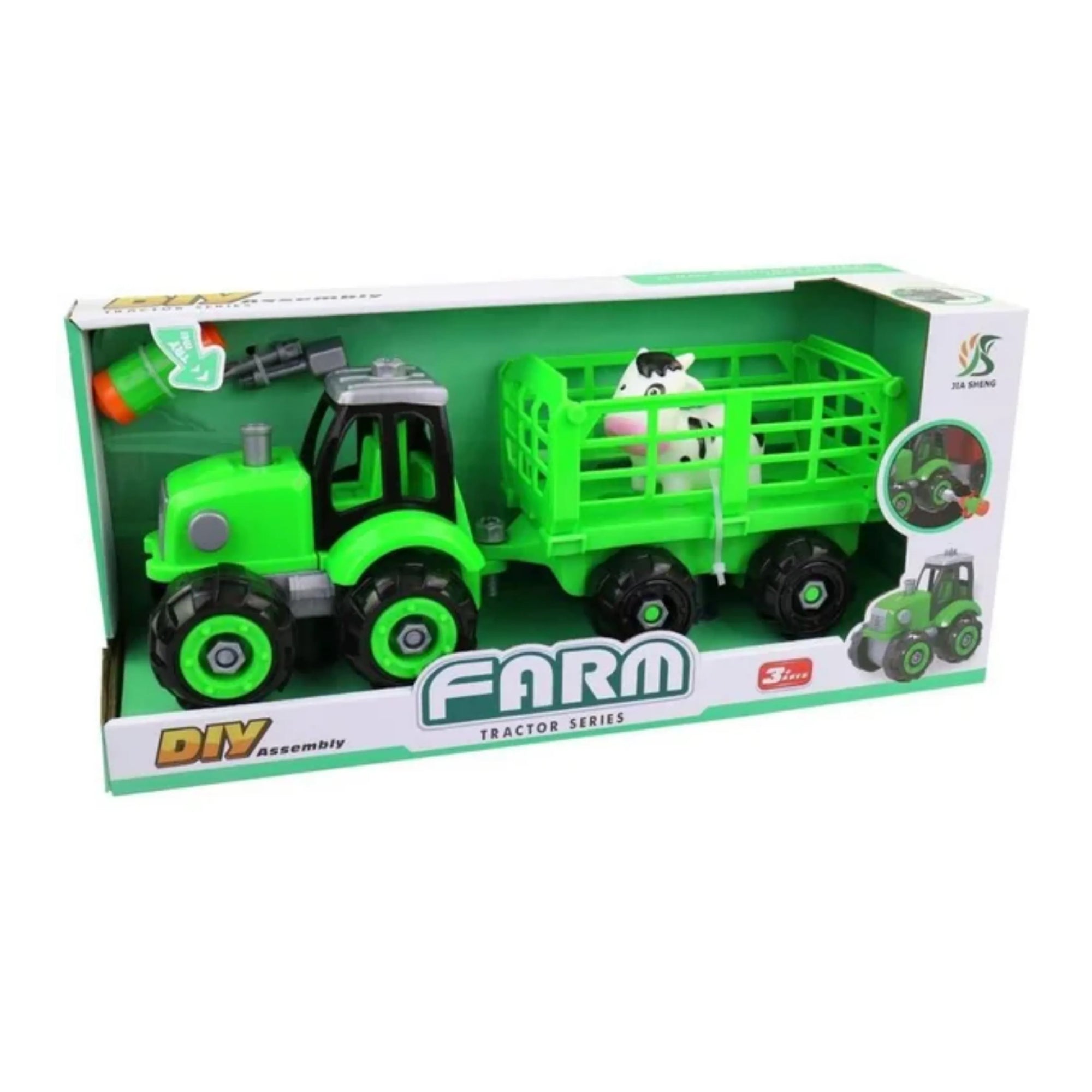 Трактор со приколка за животни