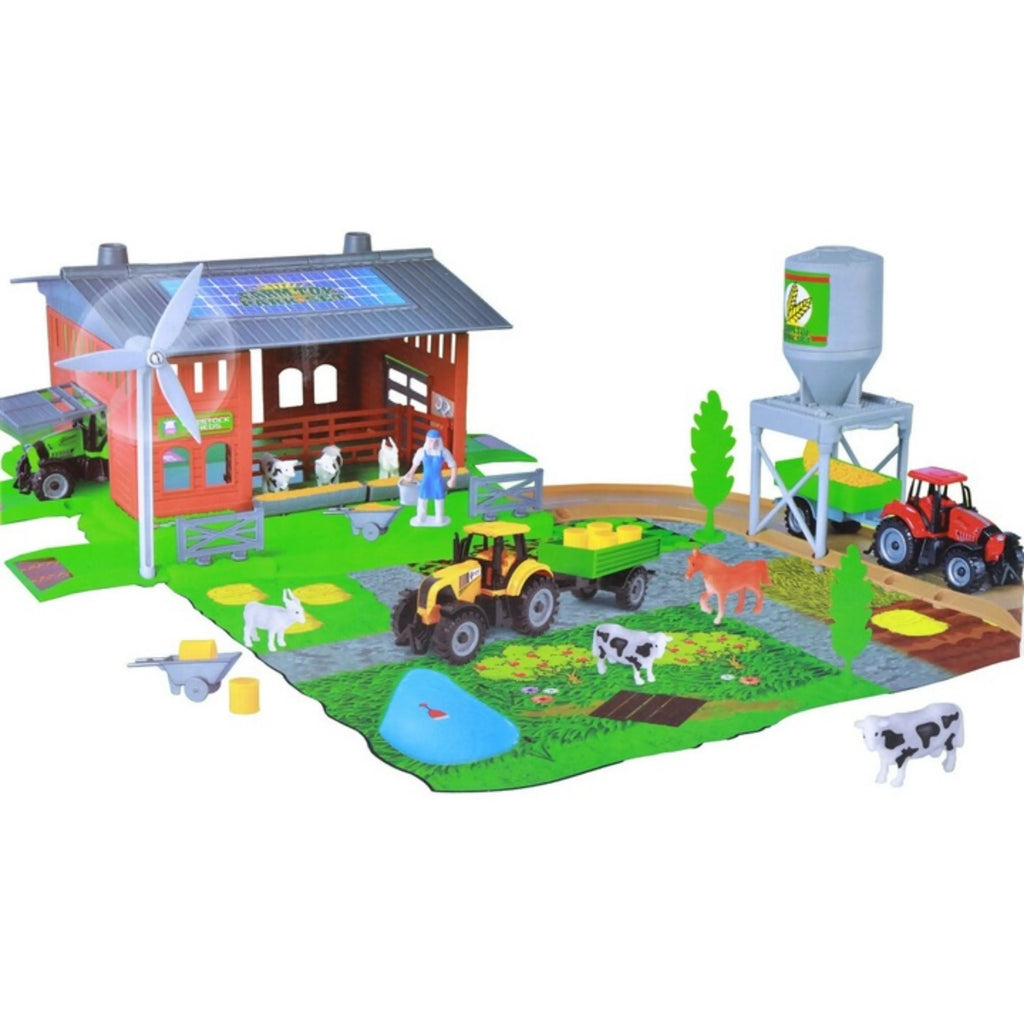 Голема Фарма „Lean Toys“ – Трактор + Приколка